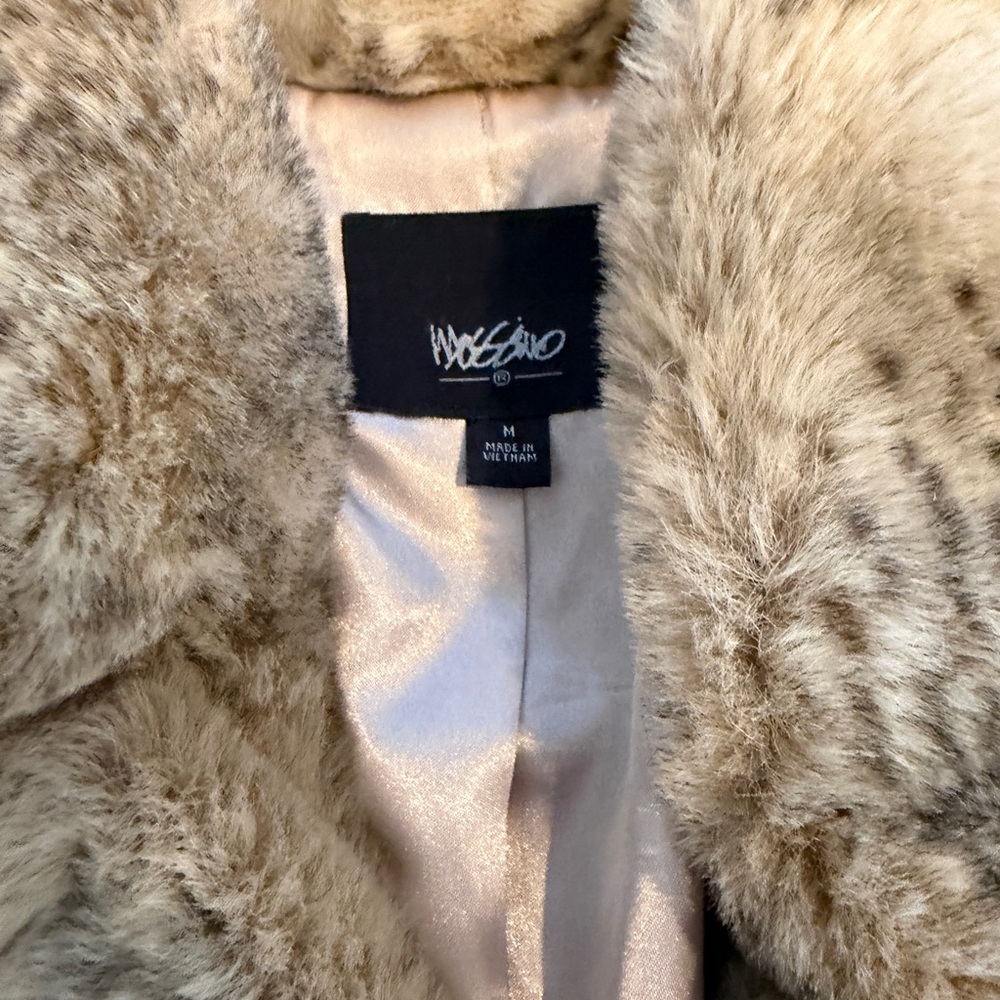 Mossimo Supply Co. Cream and Gray Teddy Jacket vintage from late 90’s - Picture 2 of 7